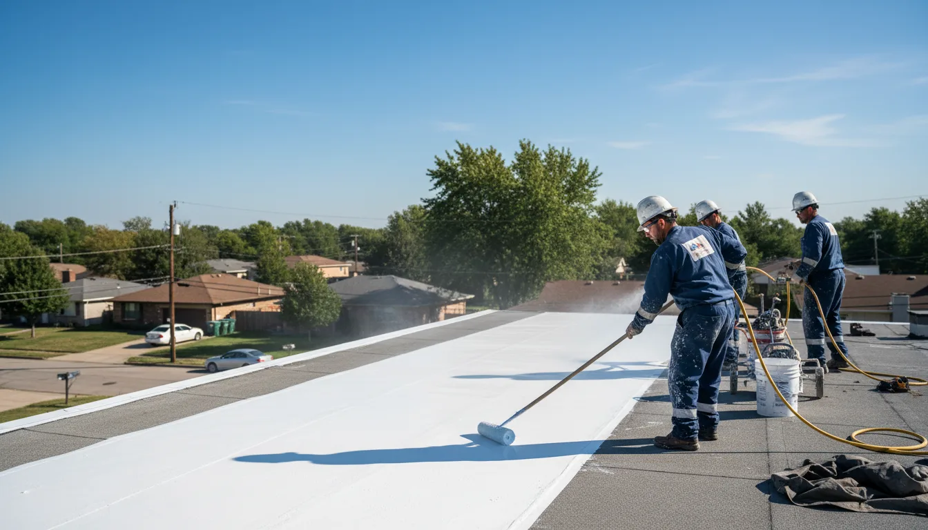 Commercial roof coating in Meadow, TX near me